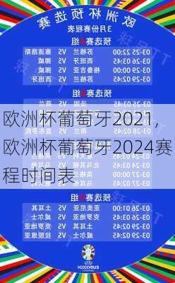 欧洲杯葡萄牙2021,欧洲杯葡萄牙2024赛程时间表