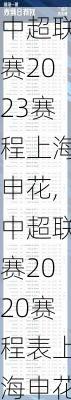 中超联赛2023赛程上海申花,中超联赛2020赛程表上海申花