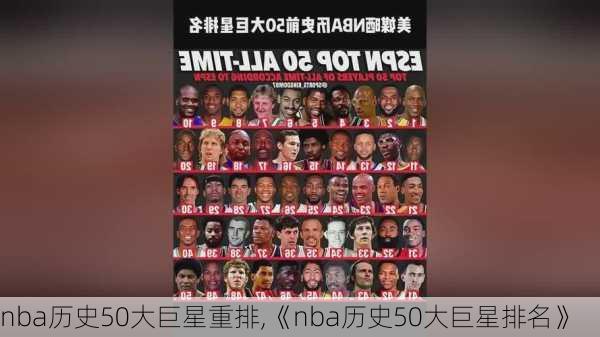 nba历史50大巨星重排,《nba历史50大巨星排名》