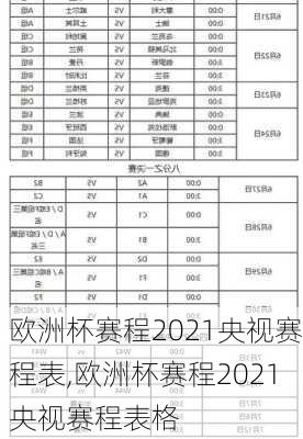 欧洲杯赛程2021央视赛程表,欧洲杯赛程2021央视赛程表格