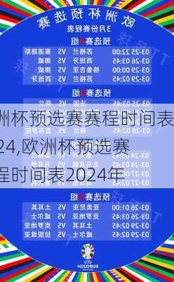 欧洲杯预选赛赛程时间表2024,欧洲杯预选赛赛程时间表2024年