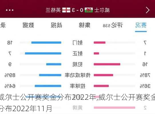 威尔士公开赛奖金分布2022年,威尔士公开赛奖金分布2022年11月