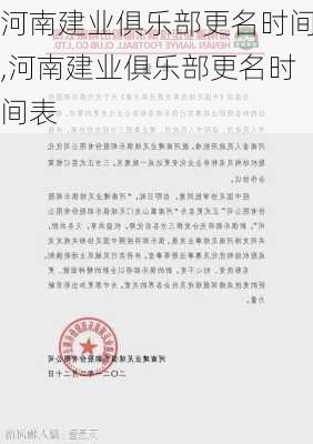 河南建业俱乐部更名时间,河南建业俱乐部更名时间表