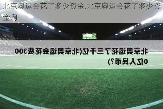 北京奥运会花了多少资金,北京奥运会花了多少资金啊