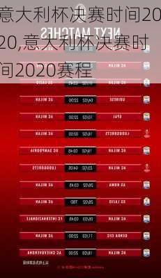 意大利杯决赛时间2020,意大利杯决赛时间2020赛程