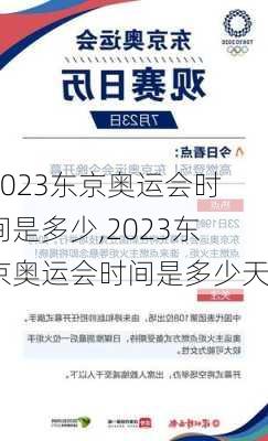 2023东京奥运会时间是多少,2023东京奥运会时间是多少天