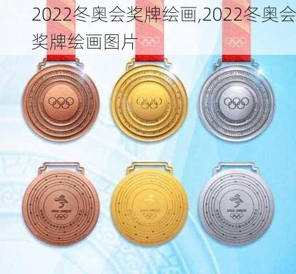 2022冬奥会奖牌绘画,2022冬奥会奖牌绘画图片