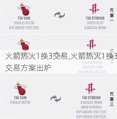 火箭热火1换3交易,火箭热火1换3交易方案出炉