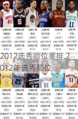 2012选秀顺位重排,2012年选秀顺位