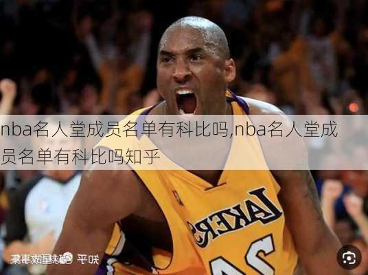 nba名人堂成员名单有科比吗,nba名人堂成员名单有科比吗知乎