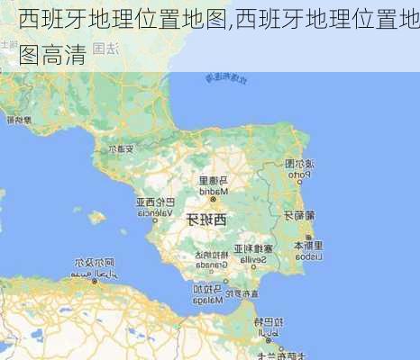 西班牙地理位置地图,西班牙地理位置地图高清