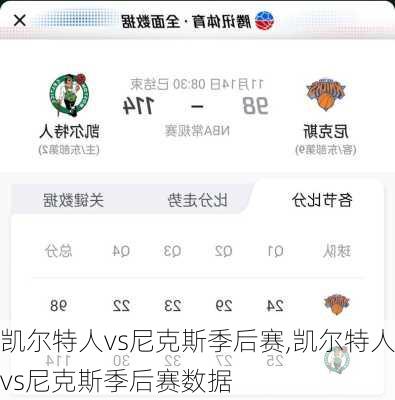 凯尔特人vs尼克斯季后赛,凯尔特人vs尼克斯季后赛数据