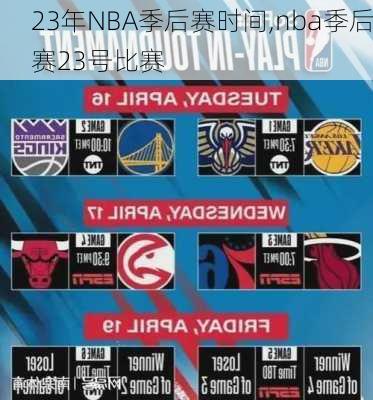 23年NBA季后赛时间,nba季后赛23号比赛