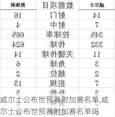 威尔士公布世预赛附加赛名单,威尔士公布世预赛附加赛名单吗