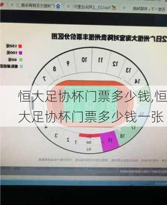 恒大足协杯门票多少钱,恒大足协杯门票多少钱一张