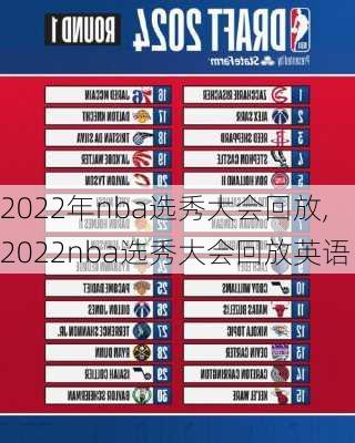 2022年nba选秀大会回放,2022nba选秀大会回放英语