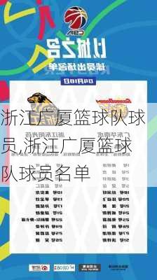 浙江广厦篮球队球员,浙江广厦篮球队球员名单