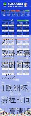 2021欧洲杯赛程时间表,2021欧洲杯赛程时间表高清版