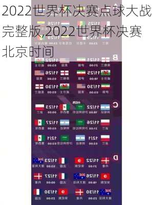 2022世界杯决赛点球大战完整版,2022世界杯决赛北京时间