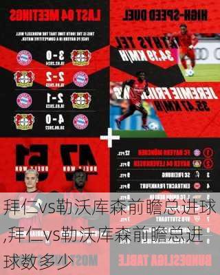 拜仁vs勒沃库森前瞻总进球,拜仁vs勒沃库森前瞻总进球数多少